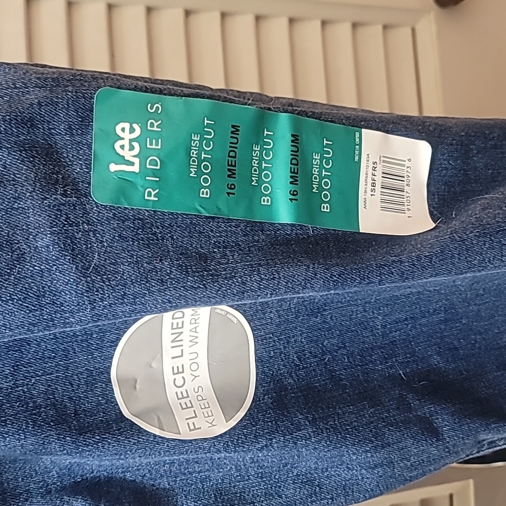 Lee Riders fleece lined bootcut jeans